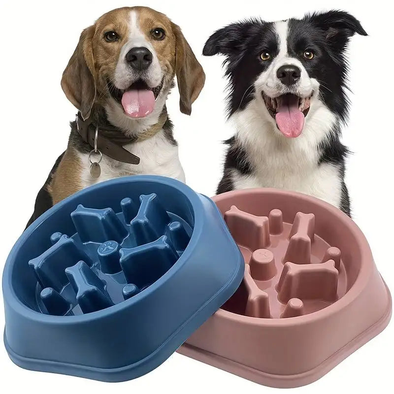 Dog Slow Feeder Bowl Anti-choking Food Bowl for Dogs Slow Eating Dog Feeders Healthy Diet Pet Bowl Feeding Supplies