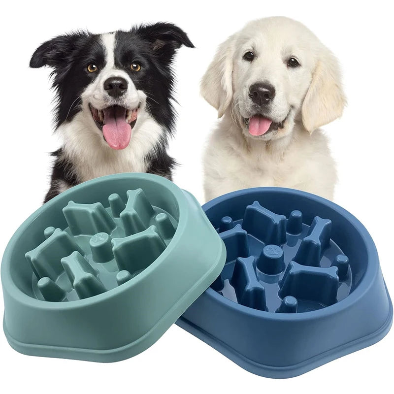 Dog Slow Feeder Bowl Anti-choking Food Bowl for Dogs Slow Eating Dog Feeders Healthy Diet Pet Bowl Feeding Supplies