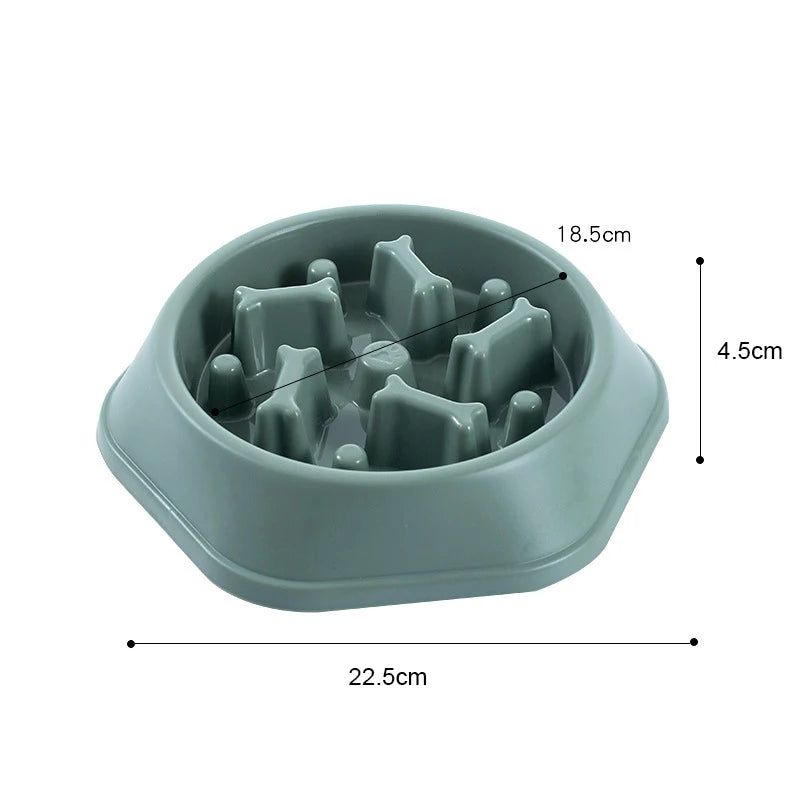 Dog Slow Feeder Bowl Anti-choking Food Bowl for Dogs Slow Eating Dog Feeders Healthy Diet Pet Bowl Feeding Supplies