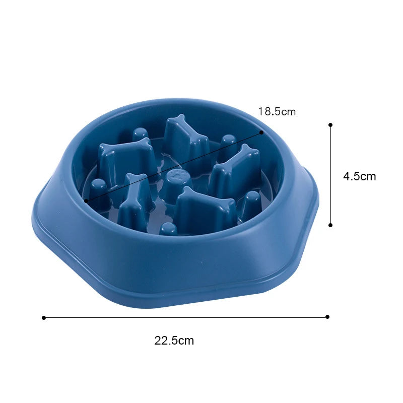 Dog Slow Feeder Bowl Anti-choking Food Bowl for Dogs Slow Eating Dog Feeders Healthy Diet Pet Bowl Feeding Supplies